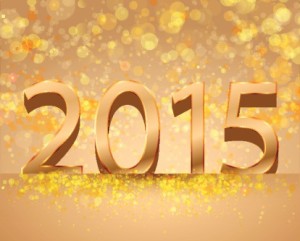 Happy new year 2015 illustration