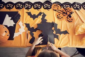 Making Halloween decorations